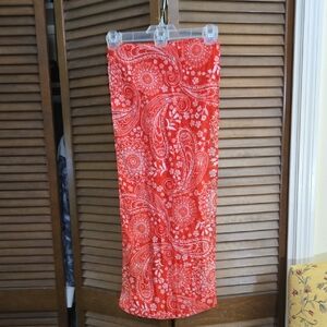 Red Paisley Women's Scarf